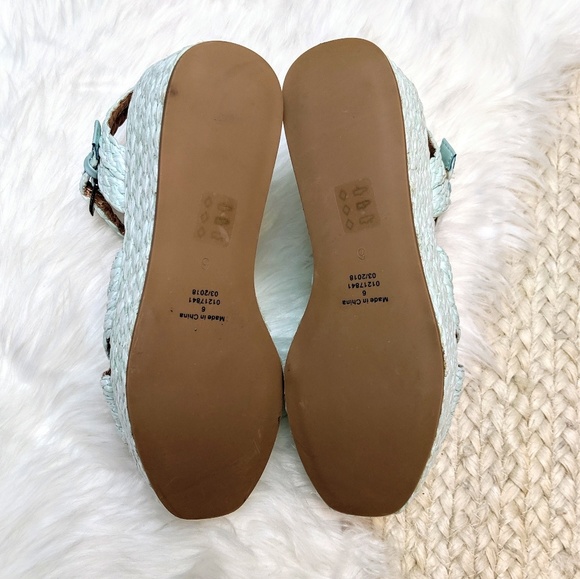 ASOS Thierry Raffia Mint Wedges - Picture 7 of 7